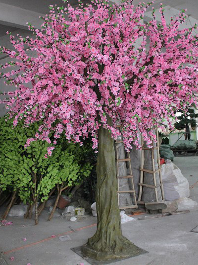 仿真樱花树的制作与安装