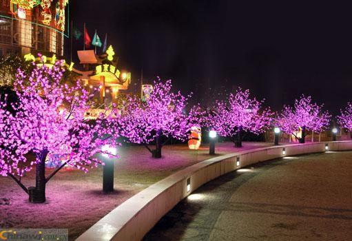广场商场室内外LED树仿真桃花树景观灯