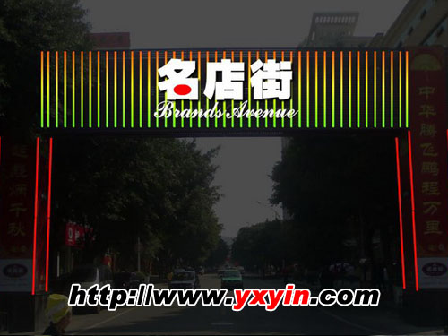 LED数码管屏（6段）福州名店街 