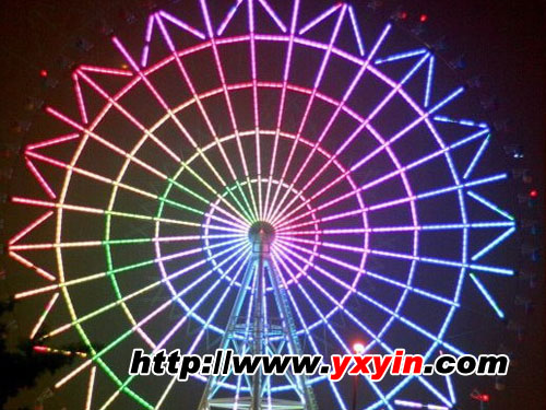 摩天轮LED数码管照明实例