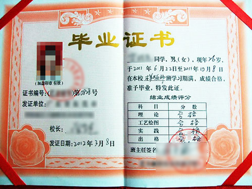 毕业证书