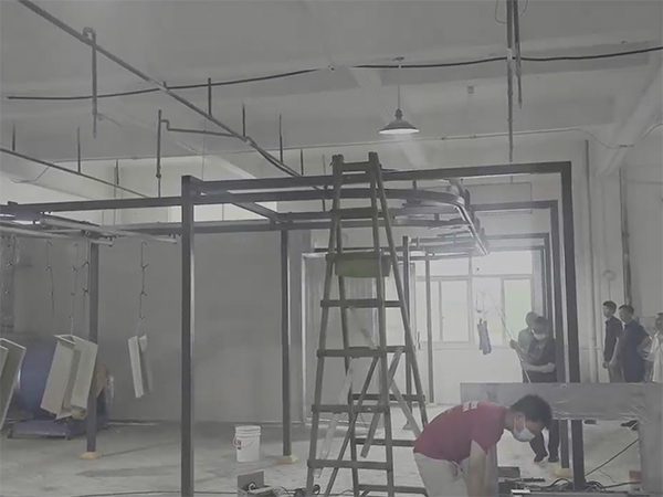 手动喷粉线