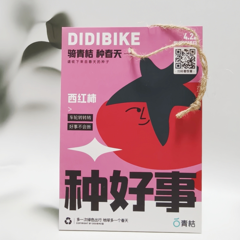 地球日种子纸挂卡 种...