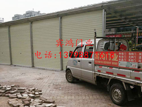 卷闸门安装现场
