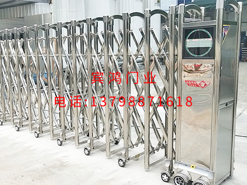 万江伸缩门实拍案例