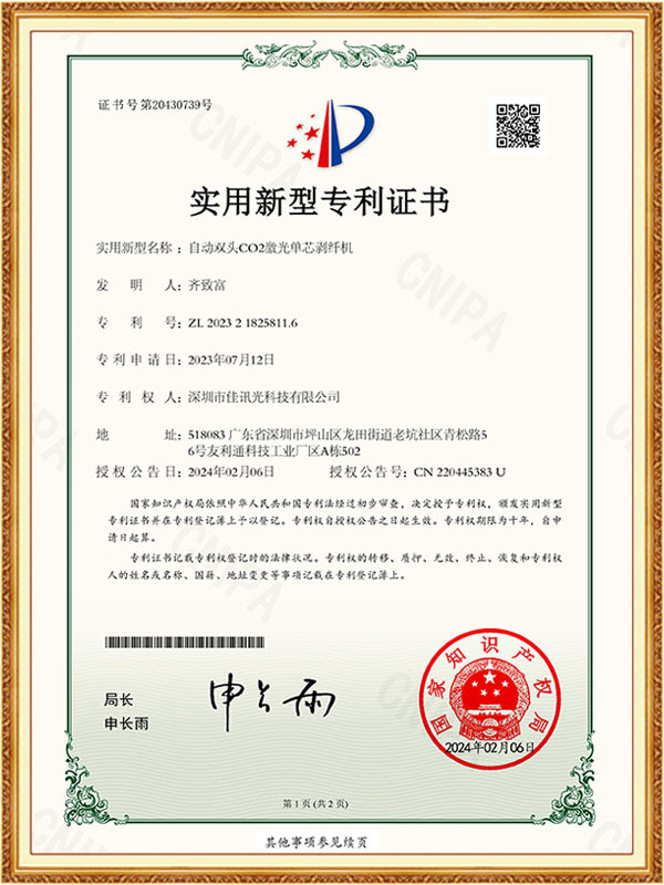 自动双头CO2激光单...