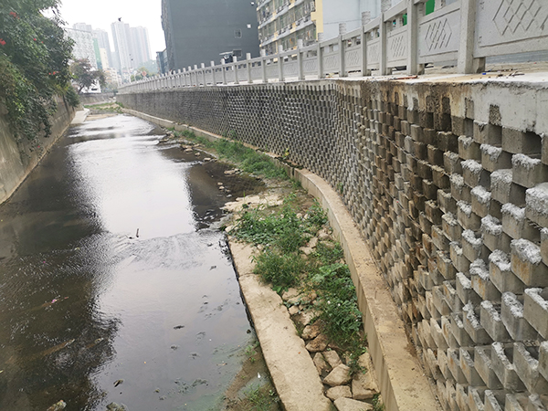 河坝植栽型生态挡墙砌...