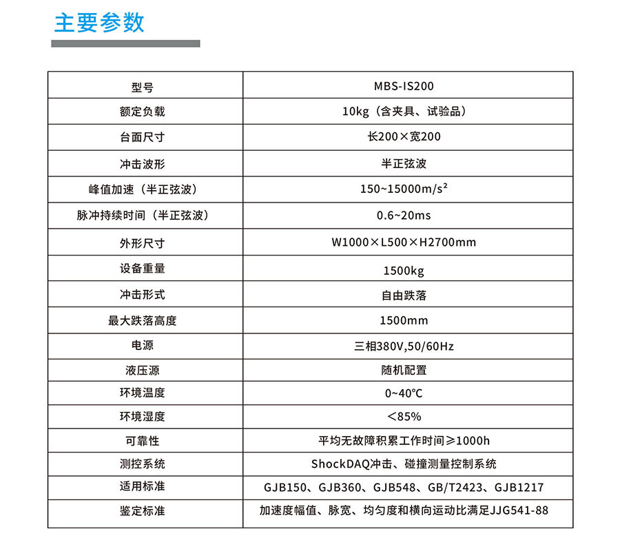 冲击台厂家