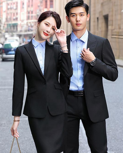 款号138黑色  面料69%聚酯纤维29%粘纤  2%氨纶  搭配衬衫1101蓝色