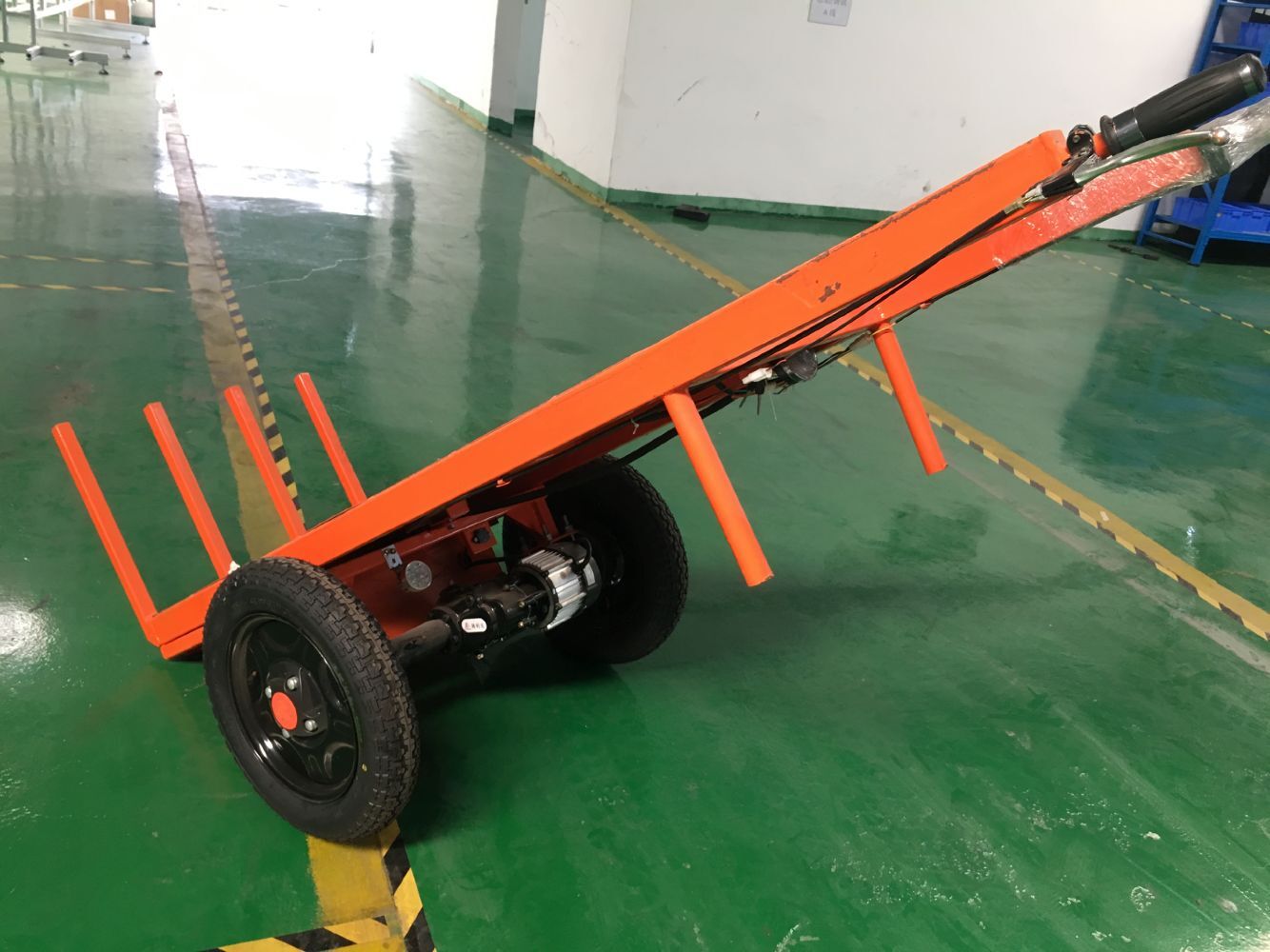 建筑工地电动拉砖车平板车 手拉搬运车自卸运输工程双轮手推车