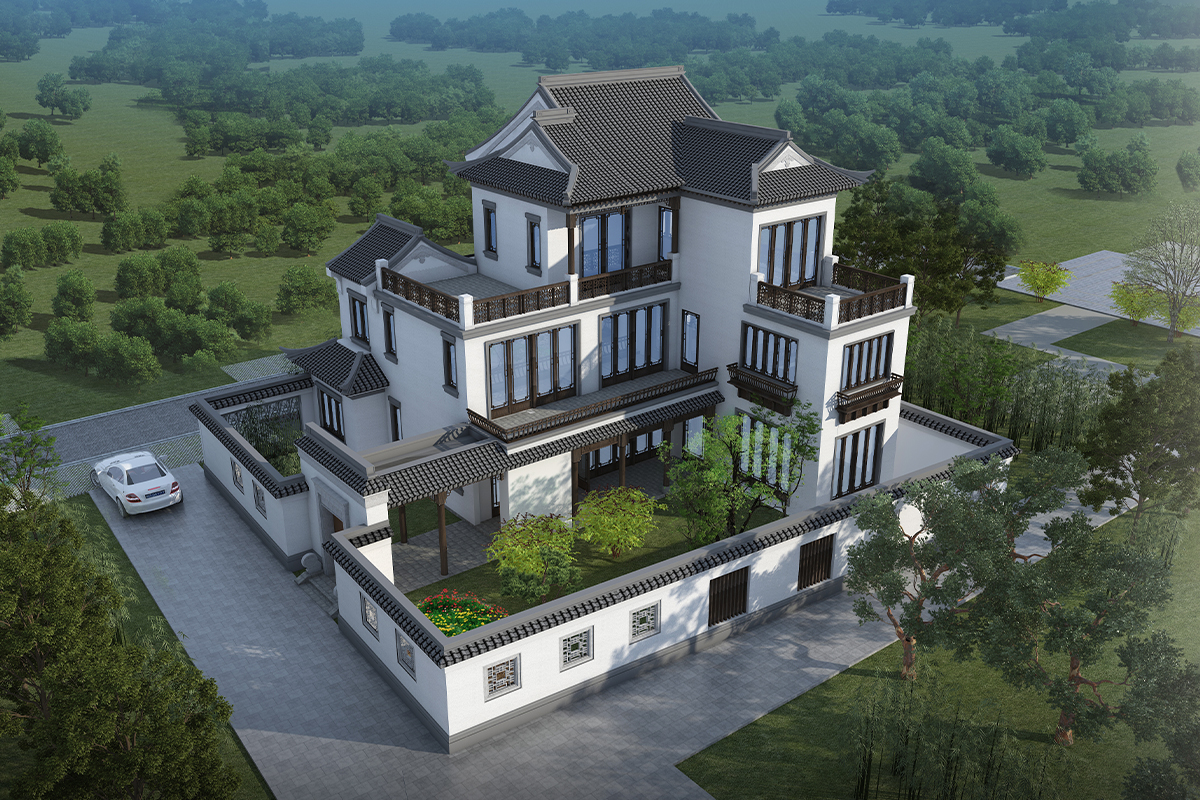 睿德c12古典中式别墅