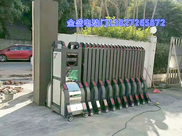 东莞石碣镇亚仕伯电子科技有限公司电动伸缩门案例