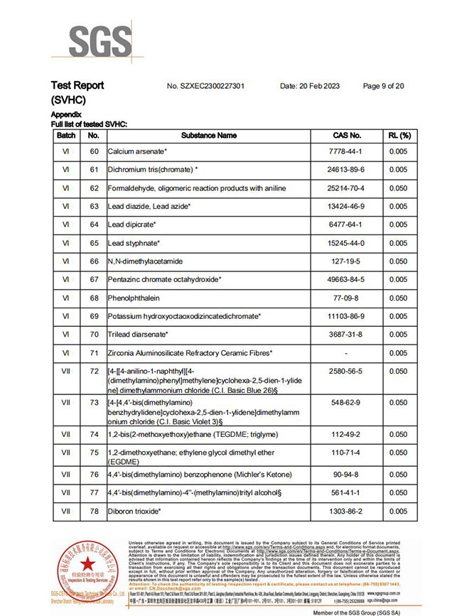 志佳SVHC环保报告...