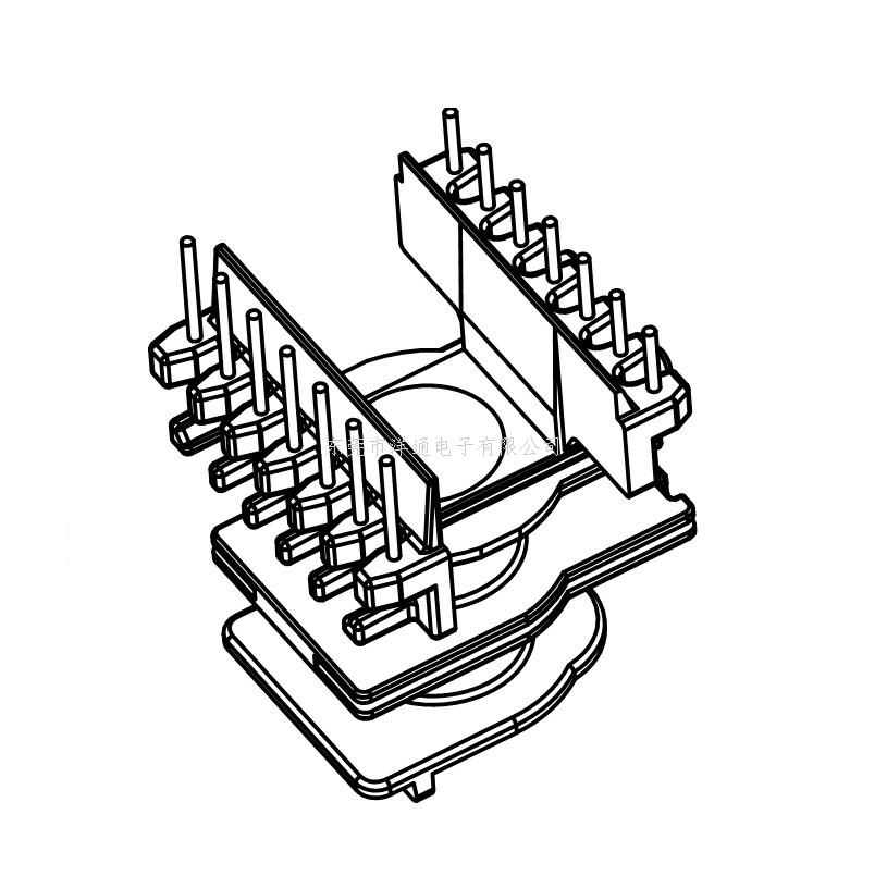 etd34变压器骨架et34电木骨架et34高频骨架卧式骨架 ytq-3408