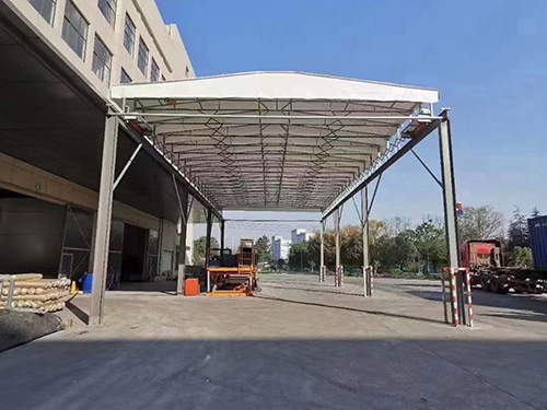 惠州工厂装卸货电动雨棚