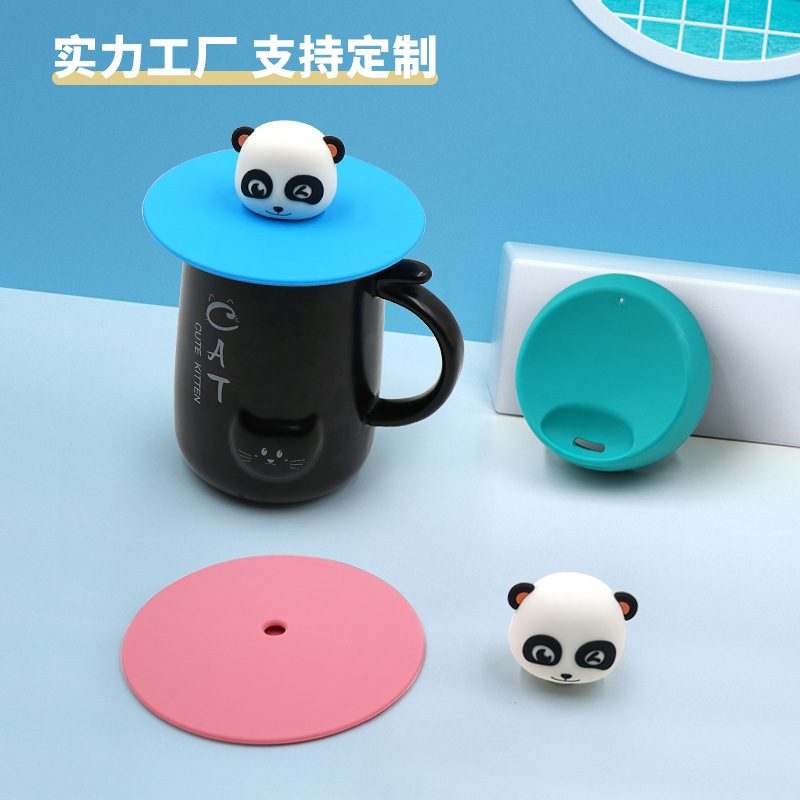 卡通硅胶杯盖_创意杯盖